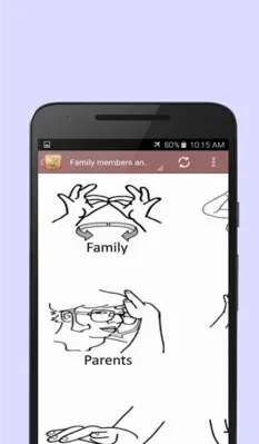 Sign language for beginners android App screenshot 3