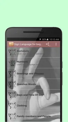 Sign language for beginners android App screenshot 4